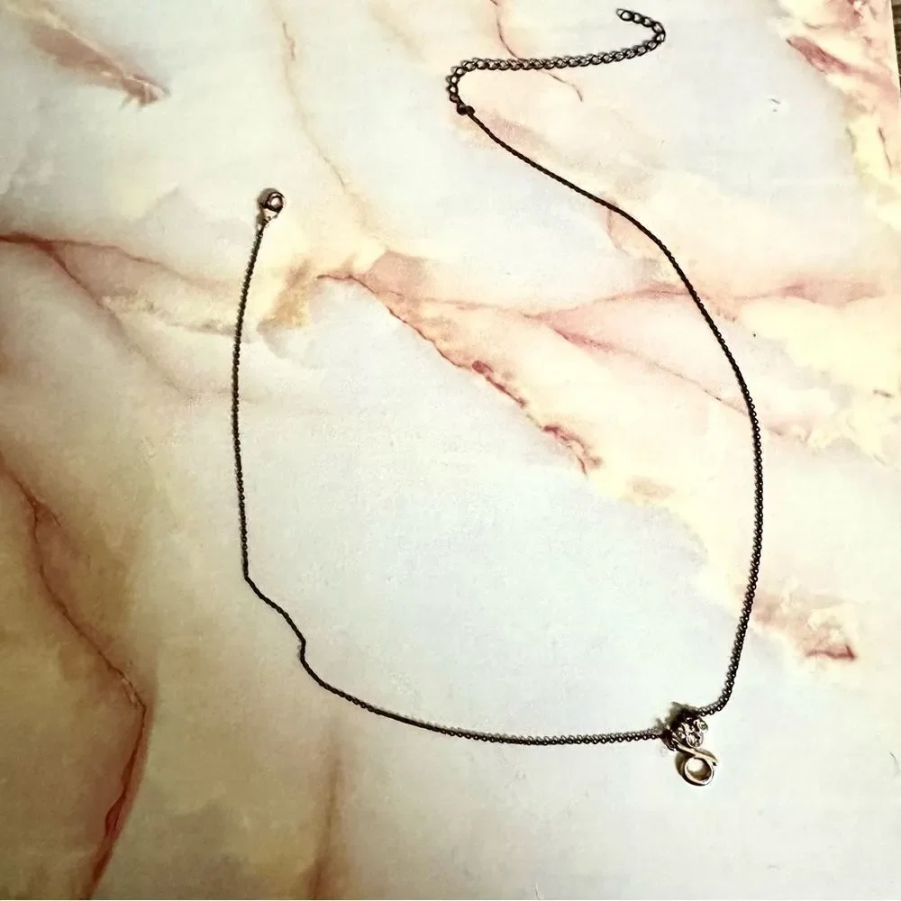 Disney D monogram Minnie Mouse necklace